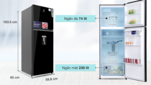 Alternative view of Tủ lạnh Electrolux Inverter 312 lít ETB3440K-H - THÁI LAN (TS.6T8)