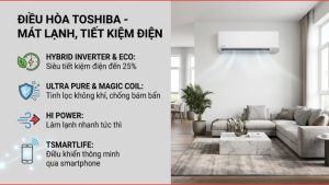 Máy lạnh Toshiba Inverter 2 HP RAS-H18P2KCVG-V 2026 - Thái Lan
