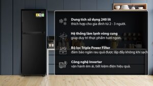Tủ lạnh Hitachi Inverter 240 lít HRTN5255MFUVN 2024 - THÁI LAN