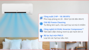 Máy lạnh LG Inverter 2 HP IEC18M2 2026 - Thái Lan