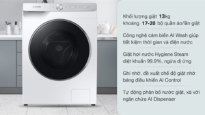 Máy giặt Samsung Inverter 13 kg WW13T504DAW/SV - Việt Nam