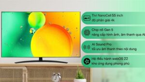 Smart Tivi NanoCell LG 4K 55 inch 55NANO76SQA - INDONESIA