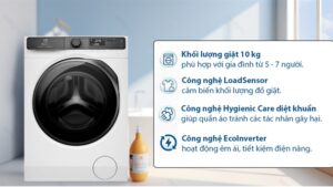 Máy giặt Electrolux UltimateCare 700 Inverter 10 kg EWF1043R7WC 2024 - THÁI LAN