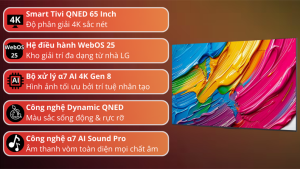 Smart Tivi LG QNED AI 4K 65 Inch 65QNED80ASA 2025 - INDONESIA