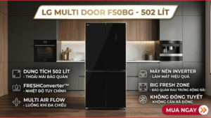 Tủ lạnh LG Inverter 502 lít Multi Door F50BG 2025