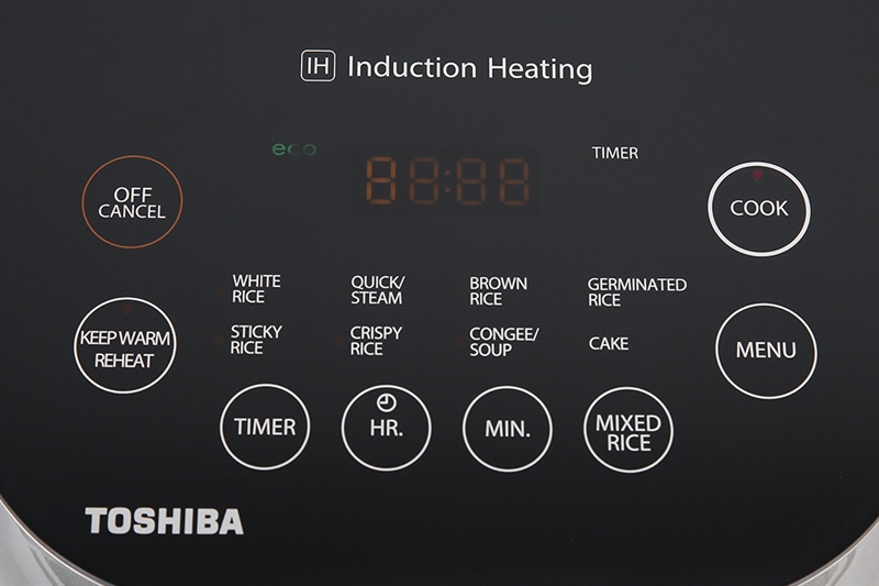 Bảng điều khiển cảm ứng hiện đại của Toshiba RC-10IP1PV