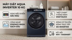 Máy giặt Aqua Inverter 10 kg AW10-B4377U1L(GN) 2025 - Việt Nam