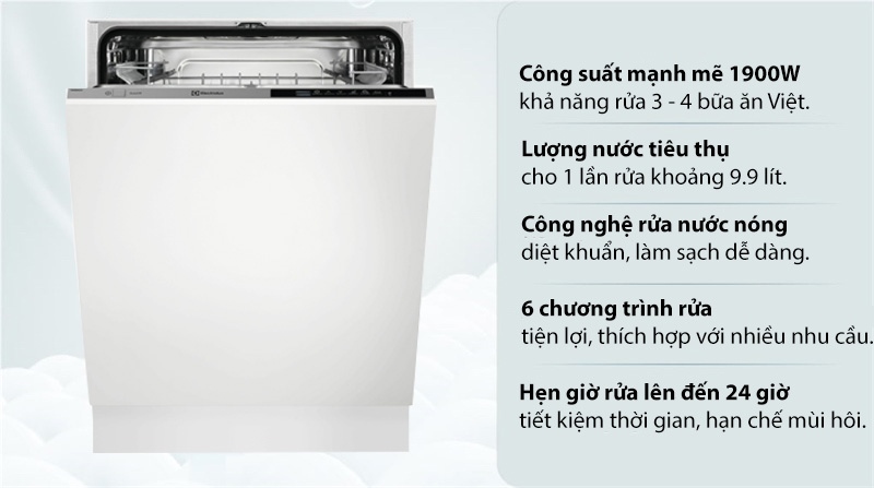 Máy rửa chén âm tủ Electrolux ESL5343LO - BA LAN