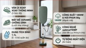 Bàn ủi hơi nước đứng Philips AIS6020/70 1800W