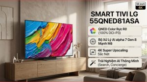 Smart Tivi QNED LG AI 4K 55 inch 55QNED81ASA 2025 - Indonesia