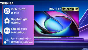Smart Tivi Mini LED Toshiba AI 4K 55 inch 55Z670RP 2025 - Việt Nam