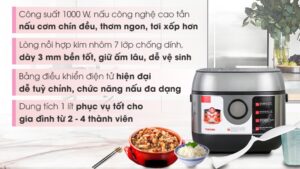 Nồi cơm cao tần Toshiba 1 lít RC-10IP1PV