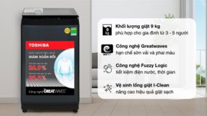 Máy giặt Toshiba 9 kg AW-M1000FV(MK) - THÁI LAN