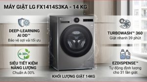 Máy giặt LG AI DD Inverter 14 kg FX1414S3KA 2025