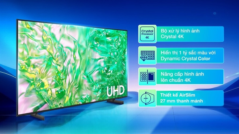Smart Tivi Samsung 4K 55 inch UA55DU8000 2024 - VIỆT NAM