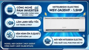 Máy lạnh Mitsubishi Inverter 1.5 HP MSY/MUY-JA35VF