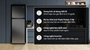 Tủ lạnh Hitachi Inverter 260 lít HRTN5275MFUVN 2024 - THÁI LAN (N.7T5)
