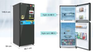 Alternative view of Tủ lạnh Panasonic Inverter 268 lít NR-TV301VGMV - VIỆT NAM