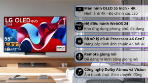 Smart Tivi OLED Evo LG AI 4K 55 inch 55C4PSA 2024 - Indonesia