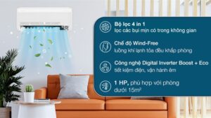 Máy lạnh Samsung Inverter 1 HP AR10CYECAWKNSV (N.7T2)