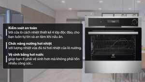 Lò nướng âm tủ Electrolux EOB8857AAX 70 lít