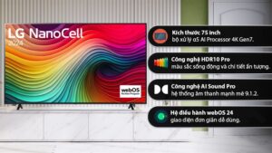 Smart Tivi NanoCell LG 4K 75 inch 75NANO81TSA 2024 - INDONESIA