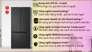 Tủ lạnh LG Inverter 575 lít Multi Door LFB58BLMA 2025 - Việt Nam