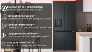 Tủ lạnh LG Inverter 571 lít Multi Door LFD58BLMA 2025 - Việt Nam