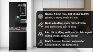 Tủ lạnh Panasonic Inverter 300 lít NR-BV331WGKV - VIỆT NAM (547.10T8; GTNS.10T5)