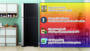 Tủ Lạnh Hitachi Inverter 450 Lít R-FG560PGV8X (GBK) - THÁI LAN