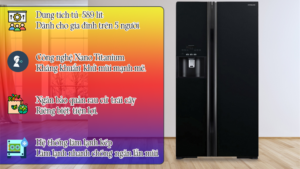 Tủ lạnh Hitachi Inverter 589 lít R-S700GPGV2 (GBK) - Thái Lan