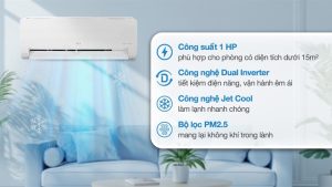 Máy lạnh LG Inverter 1 HP IEC09M1 2025 - Thái Lan