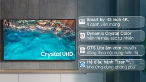 Smart Tivi Samsung 4K 43 inch UA43BU8000 - VIỆT NAM (BH1T.5T)