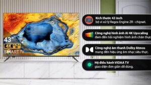 Smart Tivi Toshiba 4K 43 Inch 43E330NP 2024 - THÁI LAN