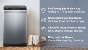 Máy giặt Whirlpool StainClean 9.5 kg VWVC9502FS