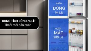 Alternative view of Tủ Lạnh Hitachi Inverter 374 Lít HRTN6408SGBKVN - THÁI LAN