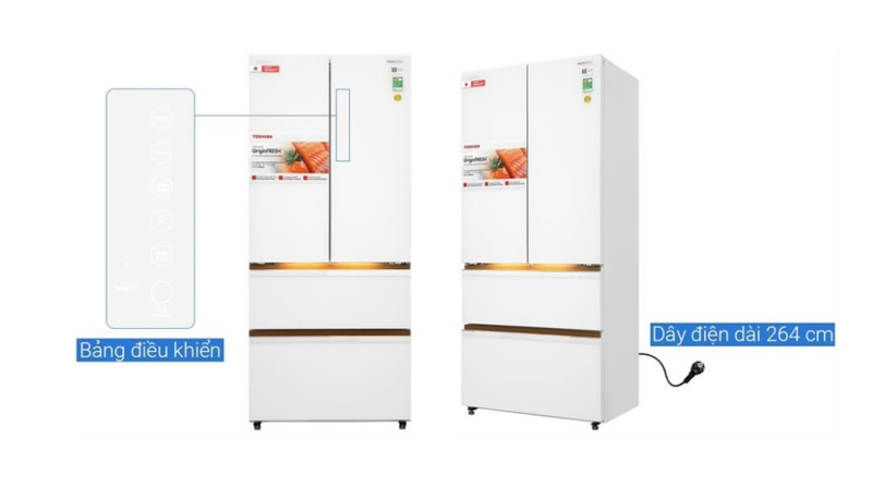 Tủ lạnh Toshiba Inverter 533 lít Japandi Multi Door GR-RF690WI-PGV(67) - Ảnh 2