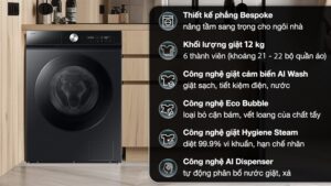 Máy giặt Samsung Inverter 12 kg WW12CB944DGBSV - VIỆT NAM