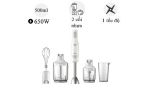 Máy xay sinh tố cầm tay Philips HR2537/00 650W
