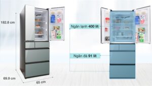 Alternative view of Tủ lạnh Panasonic Inverter 491 lít NR-F503GT-X2 - Nhật Bản