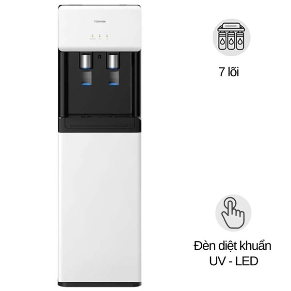 Giao diện điều khiển thông minh TSmartLife trên máy lọc nước Toshiba