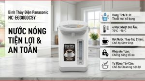 Bình thủy điện Panasonic NC-EG3000CSY 3 lít - Thái Lan