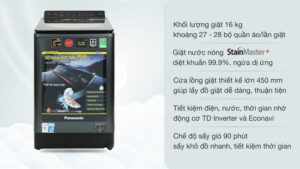 Máy giặt Panasonic Inverter 16 Kg NA-FD16V1BRV - VIỆT NAM