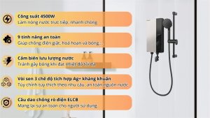 Máy nước nóng trực tiếp Panasonic 4500W DH-4US1VS - MALAYSIA