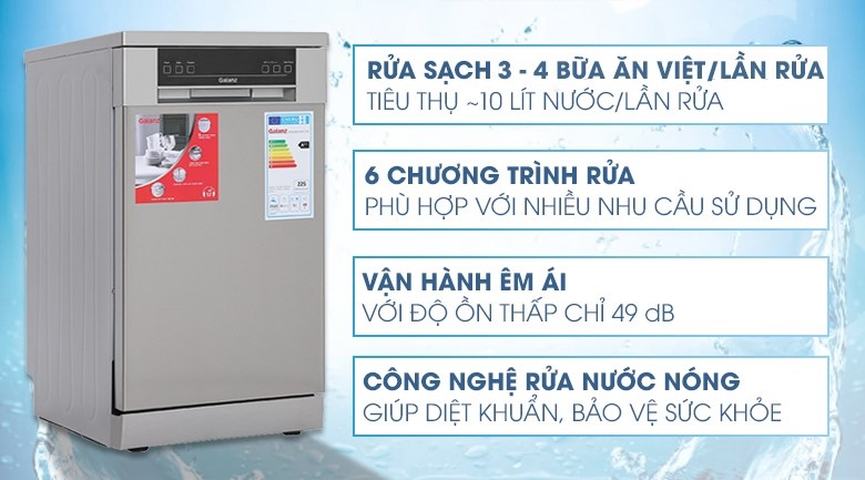 Máy rửa chén độc lập Galanz W45A3A401M-0E1 (Điều khiển Cảm ứng)
