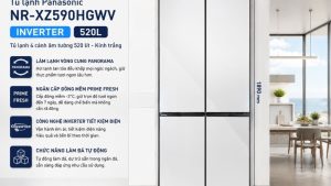 Tủ Lạnh Panasonic Inverter 520 Lít NR-XZ590HGWV - Việt Nam
