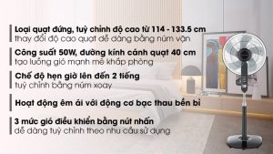 Quạt đứng Toshiba F-LSA10(K)VN