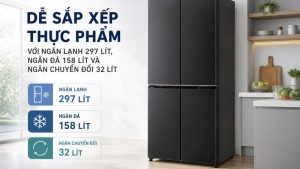 Alternative view of Tủ lạnh Panasonic Inverter 487 lít Multi Door NR-XZ550CWKV 2026 - Việt Nam