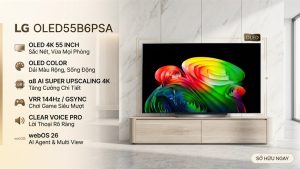 Smart Tivi OLED LG AI 4K 55 inch OLED55B6PSA 2026 - Indonesia