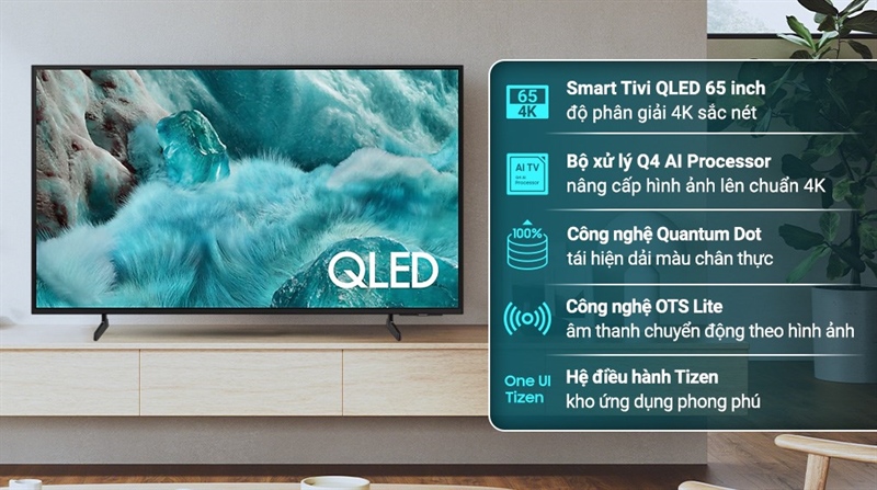Smart Tivi QLED Samsung AI 4K 65 inch QA65Q7FA 2025 - Việt Nam